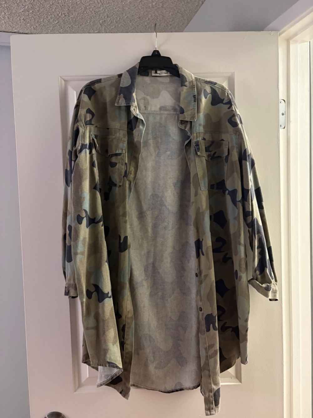 Women's Camo Denim Shirt